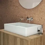 Ideal Standard Extra Aufsatz-Waschtisch T374001 eckig, 60x40x15 cm, ohne