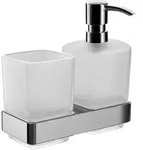 Emco Loft Glashalter 053100100 chrom, Glashalter und Fl&uuml;ssigseifenspender