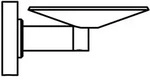 Ideal Standard Seifenhalter IOM A9129AA Schale aus Metall, vandalensicher, verchromt