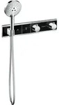 Hansgrohe RainSelect Brausethermostat 15355600 chrom-schwarz, f&uuml;r 2 Verbraucher