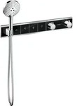 Hansgrohe RainSelect Brausethermostat 15357600 chrom-schwarz, f&uuml;r 4 Verbraucher
