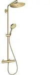 hansgrohe Croma Select S Showerpipe 26890990 mit Thermostat und Handbrause,