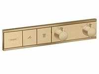 hansgrohe RainSelect Thermostat 15380140 brushed bronze, 2x Verbraucher,...