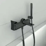 Ideal Standard Conca Wannenarmatur BC763A5 Aufputz, mit Brause-Set, Magnetic Grey