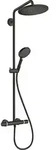 hansgrohe Croma Select S Showerpipe 26890670 mit Thermostat und Handbrause,