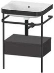 Duravit Happy D.2 Plus M&ouml;belwaschtisch-Kombination HP4740N8080 57,5 x 49 cm,...