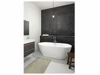 Riho Inspire freistehende Badewanne B085001005 weiß, 180x80cm, ohne...