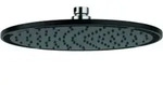 Kludi A-qa Kopfbrause 6432587-00 250 mm, mattschwarz/chrom, rund, ohne Brausearm