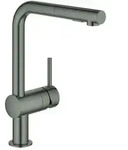 Grohe Minta Sp&uuml;ltisch-Einhebelmischer 30274AL0 hard graphite geb&uuml;rstet,