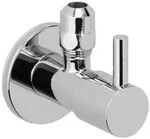 Herzbach Eckventil 11.954780.1.01 mit Rosette d= 55mm, chrom