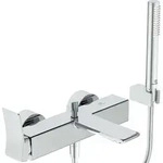 Ideal Standard Conca Wannenarmatur BC763AA Aufputz, mit Brause-Set, verchromt