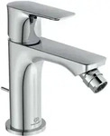 Ideal Standard Connect Air Bidetarmatur A7030AA mit Ablaufgarnitur, Ausladung 114mm,