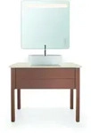 Duravit Luv Aufsatz-Waschtisch 0380500000 50x40cm, geschliffen, 1 Hahnloch, ohne