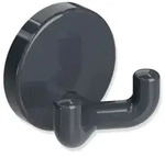 Hewi 801 Doppelhaken 801.90.02092 anthrazitgrau, mit Rosette d= 40mm