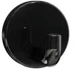 HEWI Serie 477 Einzelhaken 4779001090 &Oslash; 50 mm, tiefschwarz