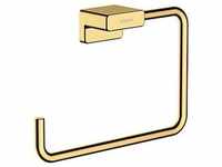 hansgrohe AddStoris Handtuchring 41754990 Wandmontage, Metall, polished gold...
