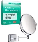 hansgrohe AddStoris Rasierspiegel 41791000 1-fach und 3-fach Vergr&ouml;&szlig;erung,