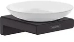 hansgrohe AddStoris Seifenhalter 41746670 Wandmontage, Glas, Metall, mattschwarz