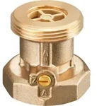 Oventrop Sperrventil Typ SVE 1070010 DN32, G 2"AG, G 2"IG, PN10, Messing