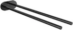 Emco Round Handtuchhalter 435013340 400 mm, 2-armig, starr, schwarz