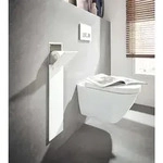 Emco Asis pure Unterputz-WC-B&uuml;rstengarnitur 975551302 170x600mm, T&uuml;ranschlag links,
