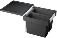 Blanco 521468, Blanco Abfallsystem 521468 2 Beh&auml;lter, mit Systemdeckel, 2x 16 l