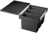 Blanco 521472, Blanco Abfallsystem 521472 3 Beh&auml;lter, mit Systemdeckel, je 15 l