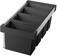 Blanco 521475, Blanco Abfallsystem 521475 4 Beh&auml;lter, 3x 19 l, 1x 16 l
