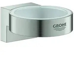 Grohe Selection Halter 41027DC0 supersteel, f&uuml;r Glas und, Seifenspender