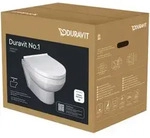 Duravit No. 1 Wand-WC-Set 45750900A1 rimless, mit Wand-WC, WC-Sitz