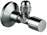 Grohe Eckventil 22037A00 1/2" x 3/8", Metallgriff, Rosette, Quetschverschraubung 1