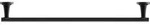 Duravit Starck T Badetuchhalter 0099424600 schwarz matt, L&auml;nge 610mm