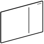 Geberit BetPl. Sigma70, f&uuml;r 2-Mengen-Sp. 242813SI1 Glas wei&szlig; ET