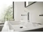 hansgrohe Finoris 110 Waschtischarmatur 76023000 mit Push-Open Ablaufgarnitur, chrom
