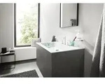 hansgrohe Finoris 110 3-Loch-Waschtischarmatur 76033700 mit Push-Open Ablaufgarnitur,