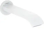 hansgrohe Finoris Wanneneinlauf 75410700 Wandmontage, Ausladung 202mm, mattwei&szlig;