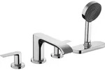 hansgrohe Vivenis Fertigmontageset 75444000 4-Loch-Wannenrandarmatur, mit sBox, chrom