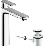 hansgrohe Vernis Blend Waschtischarmatur 71552000 mit Zugstangen-Ablaufgarnitur,