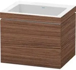 Duravit L-Cube Waschtisch-Unterschrank LC6916N2121 60 x 48 cm, ohne Hahnloch,