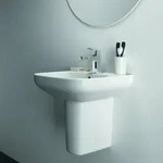 Ideal Standard i.life A Waschtisch T4513MA mit Hahnloch, mit &Uuml;berlauf, 50 x 44 x 18