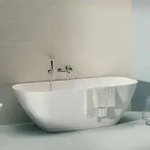 Laufen Lua freistehende Badewanne H2200820000001 170x75cm, Marbond, wei&szlig;, wei&szlig;