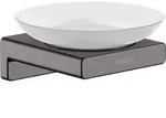 hansgrohe AddStoris Seifenhalter 41746340 Wandmontage, Glas, Metall, brushed black
