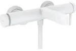 hansgrohe Finoris Wannenarmatur 76420700 Aufputz, Ausladung 194mm, mattwei&szlig;
