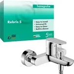 hansgrohe Rebris S Wannenarmatur 72440000 Aufputz, 2 Verbraucher, Ausladung 173mm,