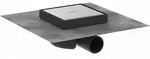 hansgrohe RainDrain Boden-Punktablauf 56112800 15x15cm Abdeckung, r&uuml;ckseitig