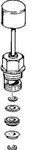 Hansa Zugknopfumstellung chrom 59910803 chr