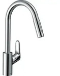 hansgrohe Focus M41 Sp&uuml;ltisch-Einhebelmischer 240 31833000 mit Ausziehbrause, 2jet,