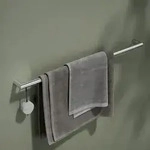 Keuco Reva Badetuchhalter 12801010800 verchromt, 800 mm, mit integrierten Haken