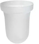 Emco Barolo Glasteil 221500090 Kristallglas satiniert, f&uuml;r WC-B&uuml;rstengarnitur