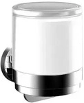Emco Round Einhand-Fl&uuml;ssigseifenspender 432100101 chrom, Wandmodell, St&uuml;lpbecher